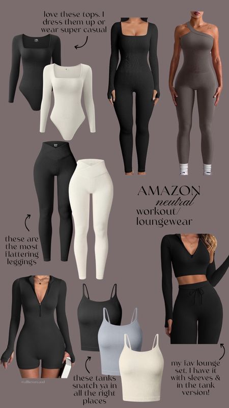 Amazon neutral workout/ loungewear. Shapes you in all the right places, fits that stay in place, basics to dress up or down! #ltku #ltkamazon #ltkmom


#LTKmidsize #LTKGiftGuide #LTKfindsunder100