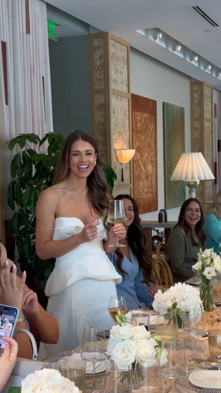 A little throw back to my bridal shower 

White blouse 
White strapless top 
White skirt 
Summer outfit 
Bachelorette 
Bride 

#LTKWedding #LTKStyleTip #LTKParties