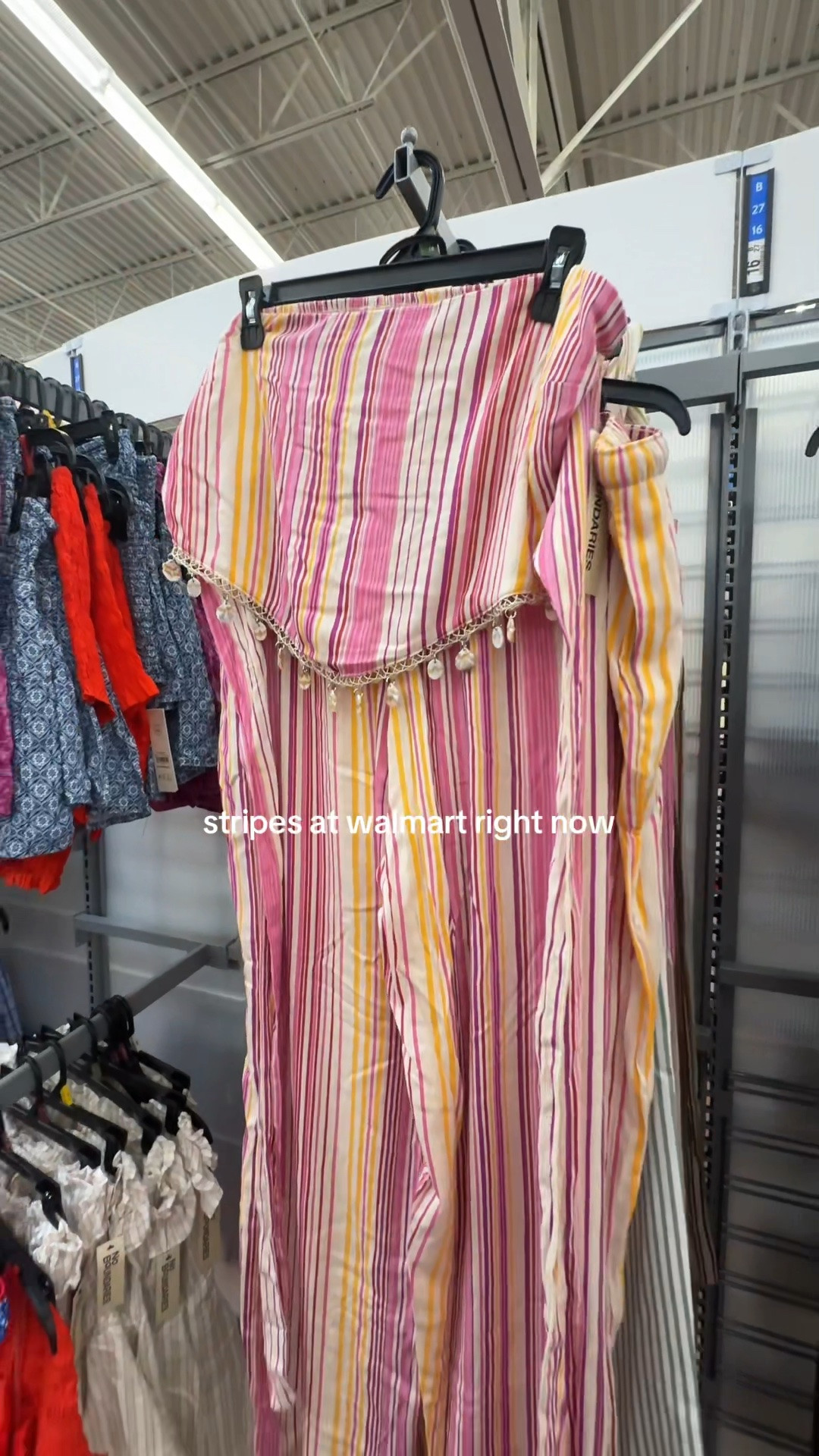 Loving all the stripes at walmart right now! #vacationoutfit #beachoutfit #stripes #walmartfinds #matchingset