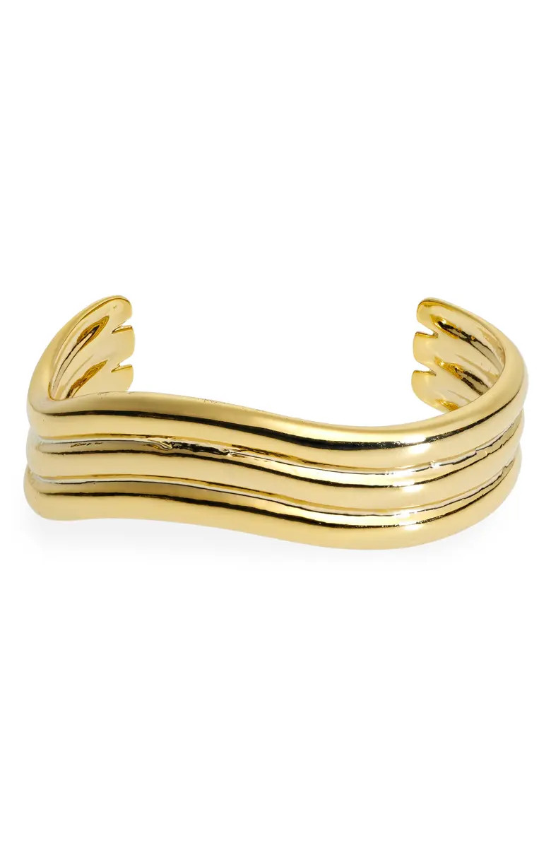 Madewell Ribbed Wavy Cuff Bracelet | Nordstrom | Nordstrom