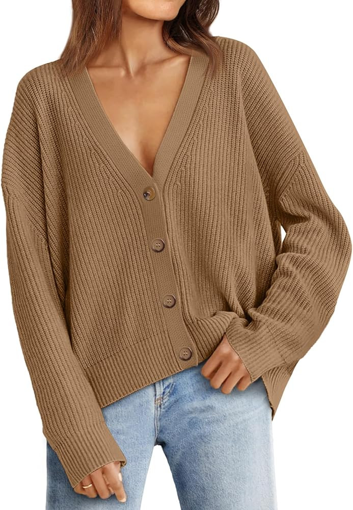 LILLUSORY Cardigan Sweaters for Women 2024 Fall Fashion Oversized Lightweight Sweater Knit Work J... | Amazon (US)