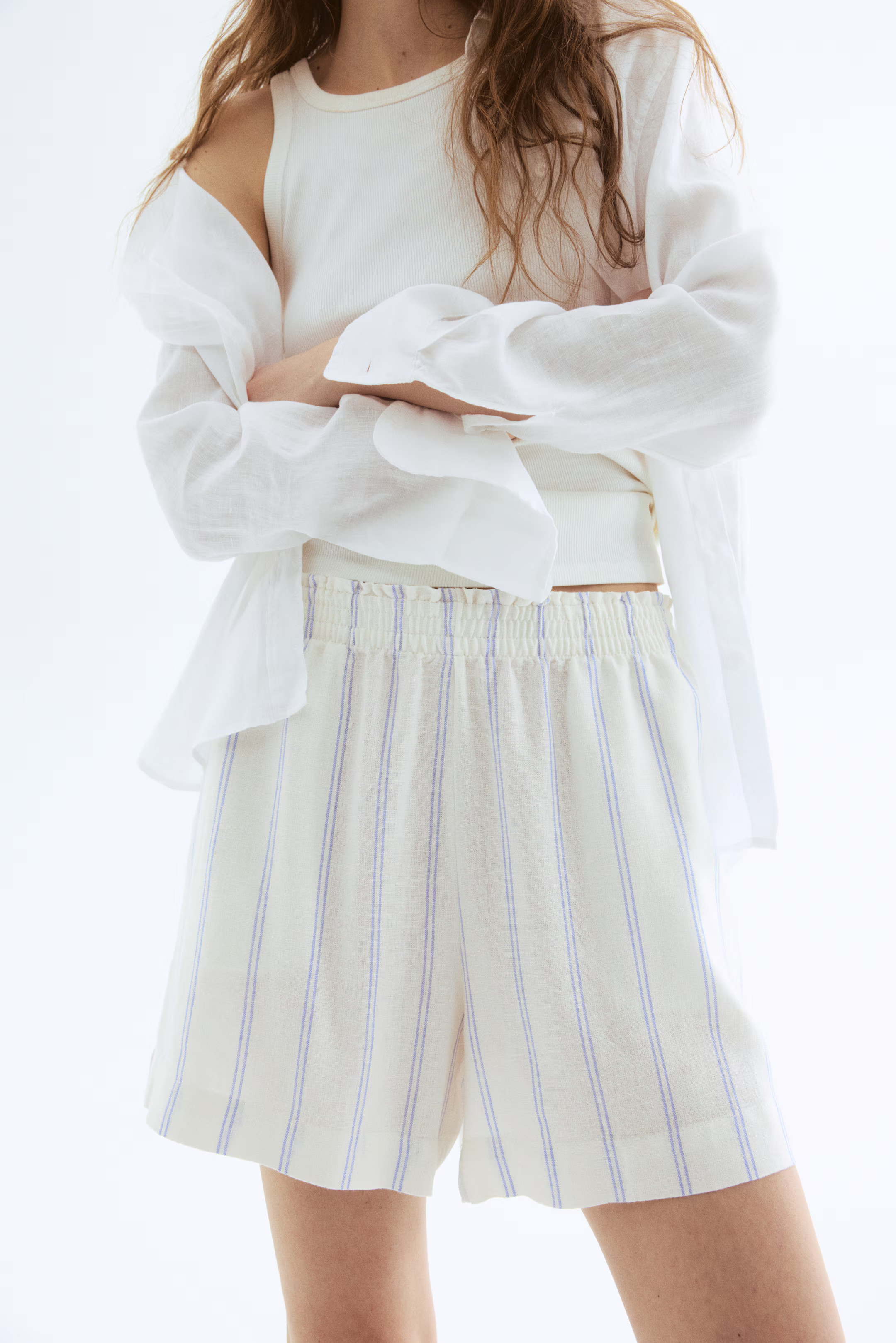 Linen-Blend Shorts | H&M (US + CA)