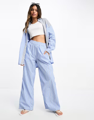 ASOS DESIGN pull on trouser and short in patchwork stripewindow.asos.performance.markAndMeasure(`... | ASOS (Global)