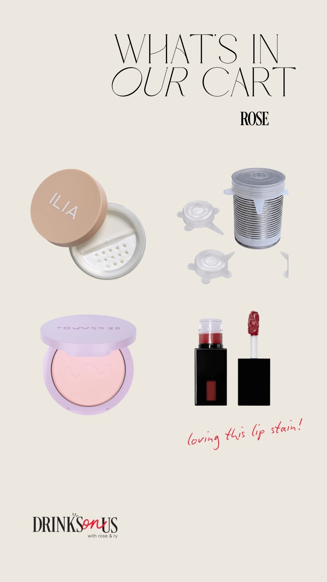 Products mentioned in S03:Episode 25 of Drinks On Us, “Whats In Your Cart?” segment!!

#LTKBeauty #LTKHome #LTKgrwm
