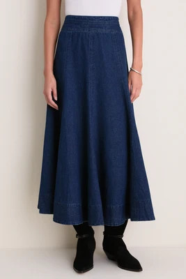 Dark Denim Brynn Skirt | Tuckernuck (US)