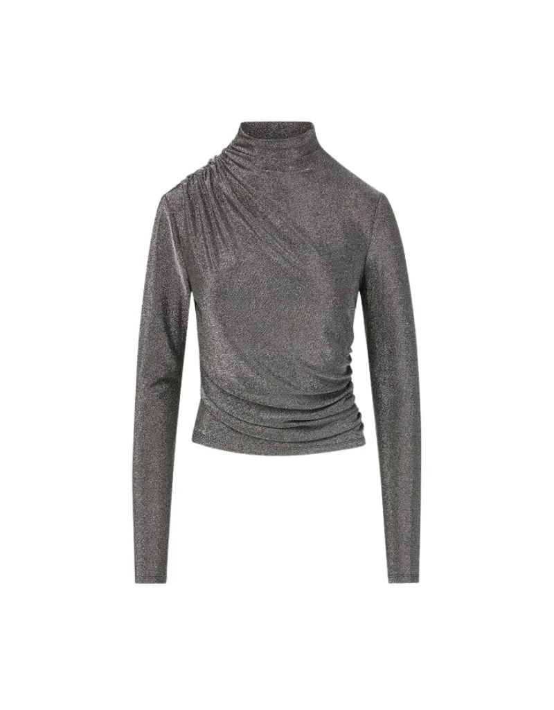 Veronica Beard Mylie Top in Gunmetal | Ambiance