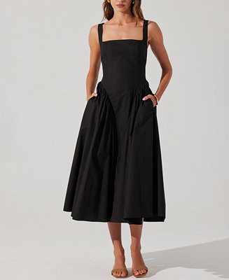 ASTR the Label Women's Vinya Sleeveless Cotton Midi Dress - Macy's | Macy's