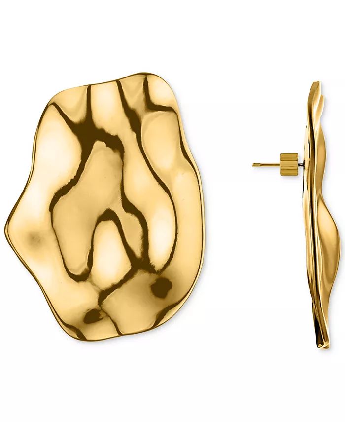 18k Gold-Plated Abstract Drop Earrings | Macy's
