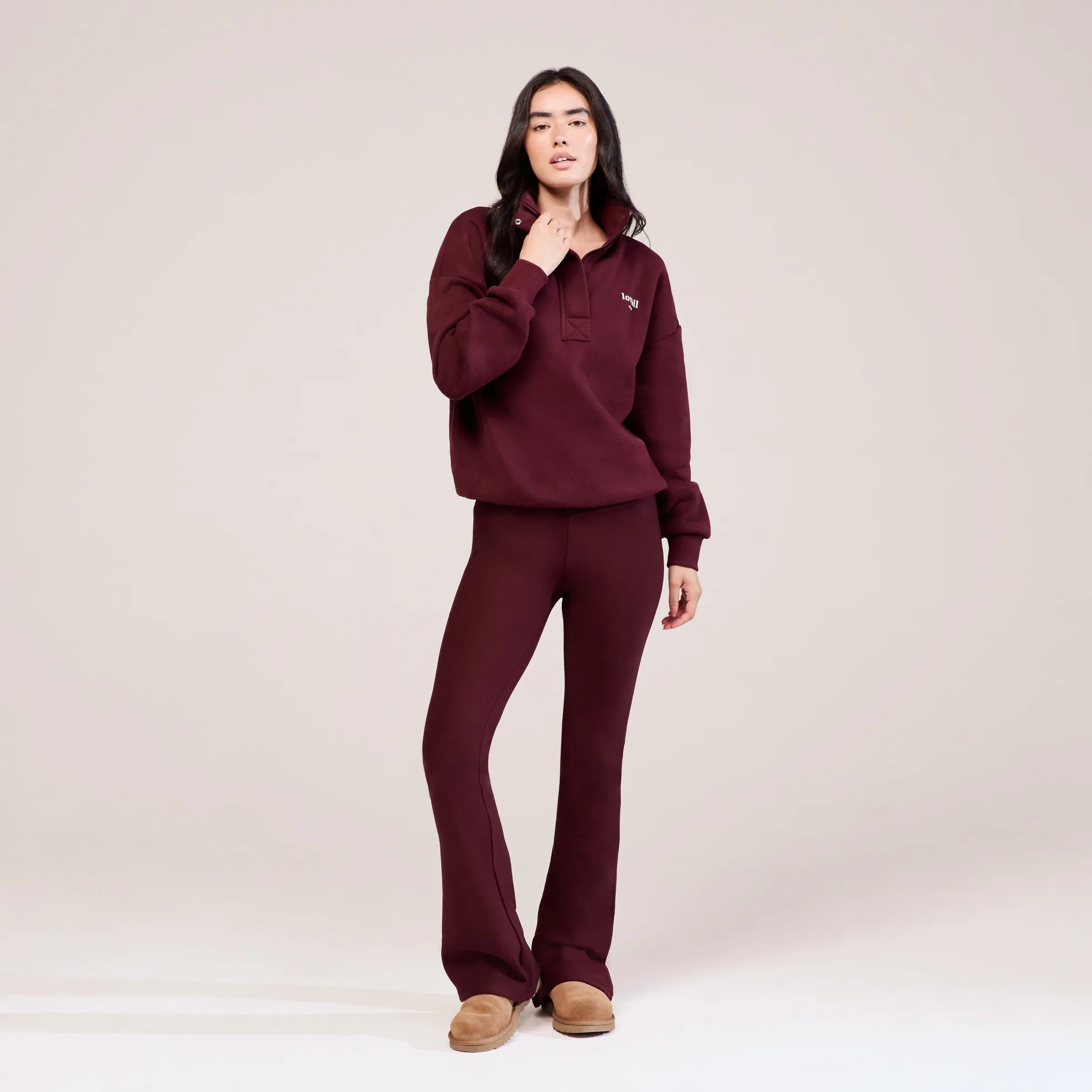 Winter Flare Leggings | Burgundy | LOVALL