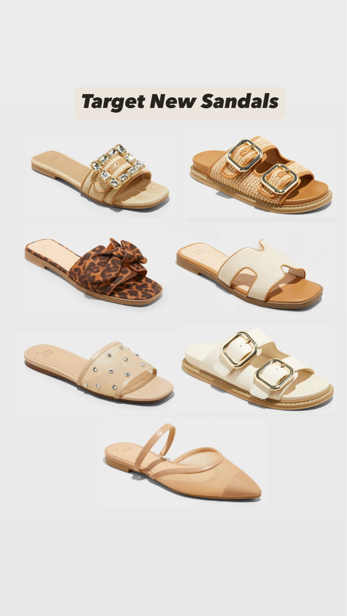 New arrivals at Target-flat sandals and slides. They’ll go quick! #resort #vacation #sandals 

#LTKFindsUnder50 #LTKSeasonal #LTKShoeCrush