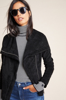 Irina Sueded Moto Jacket | Anthropologie (US)