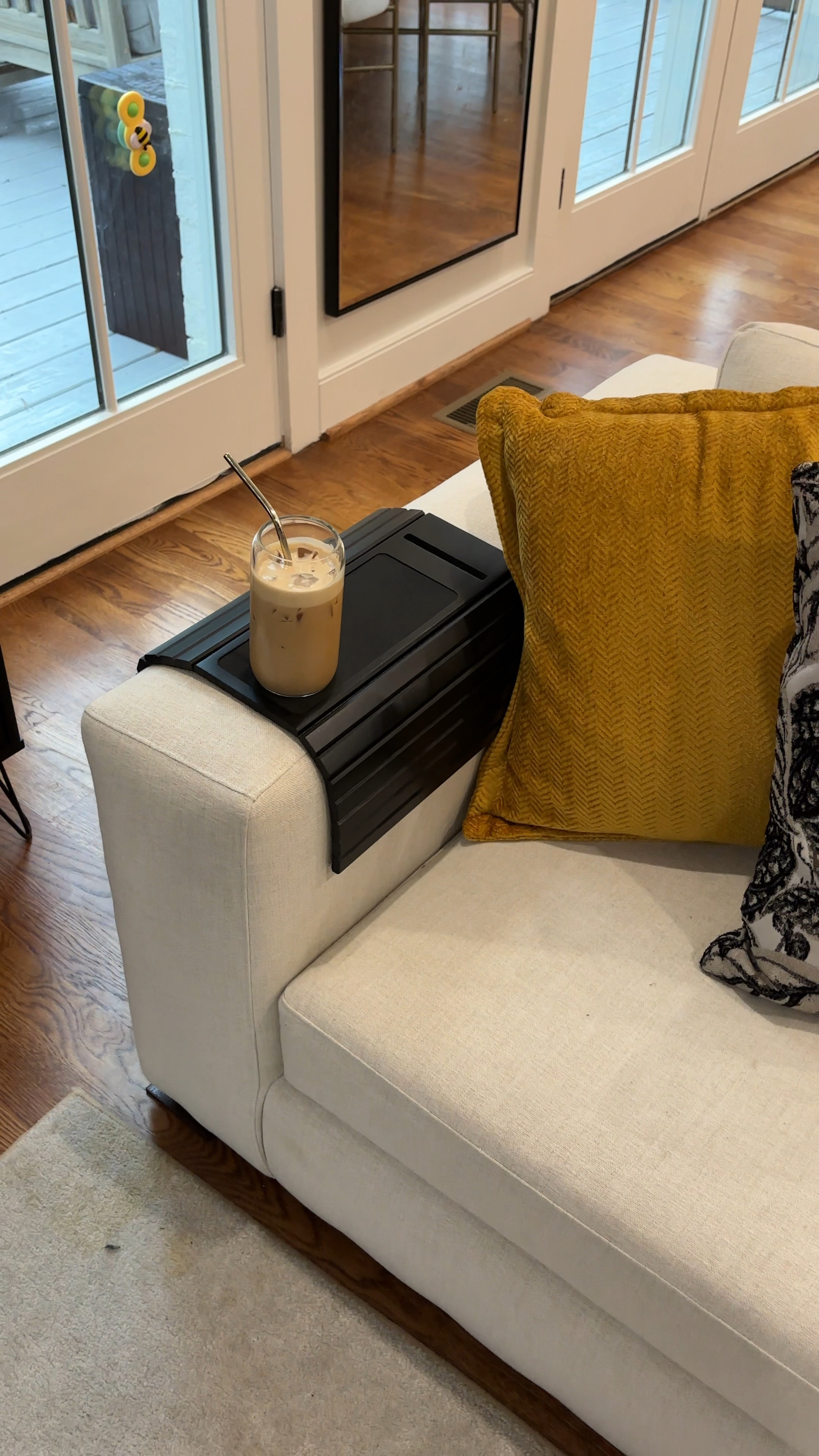 The perfect addition to my little nook! I was a little hesitant because it didn’t initially lay like this but after a few hours, it fits just right 

#LTKhome #LTKfindsunder50