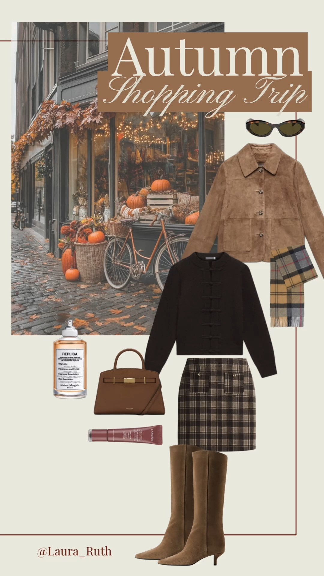 The perfect Autumn day for strolling through boutiques and wondering book stores. Classic plaids, soft browns, and those boots that make every outfit feel pulled together 🍂☕️ autumn fashion, autumn outfits, suede jacket, suede boots, suede bag, plaid 

 #LTKuk #LTKautumn #LTKstyletip