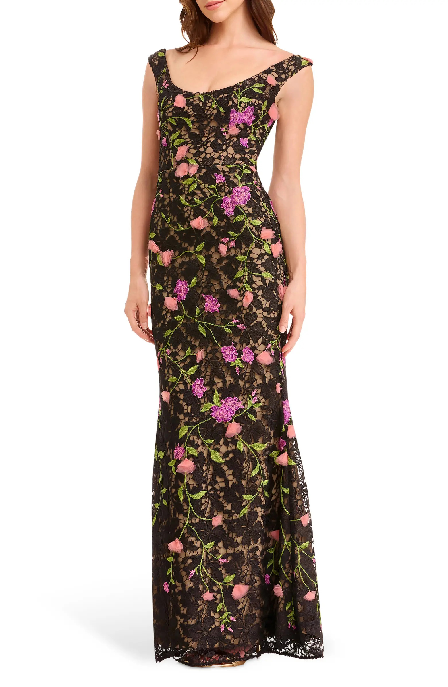 Josie Floral Appliqué Sleeveless Dress | Nordstrom