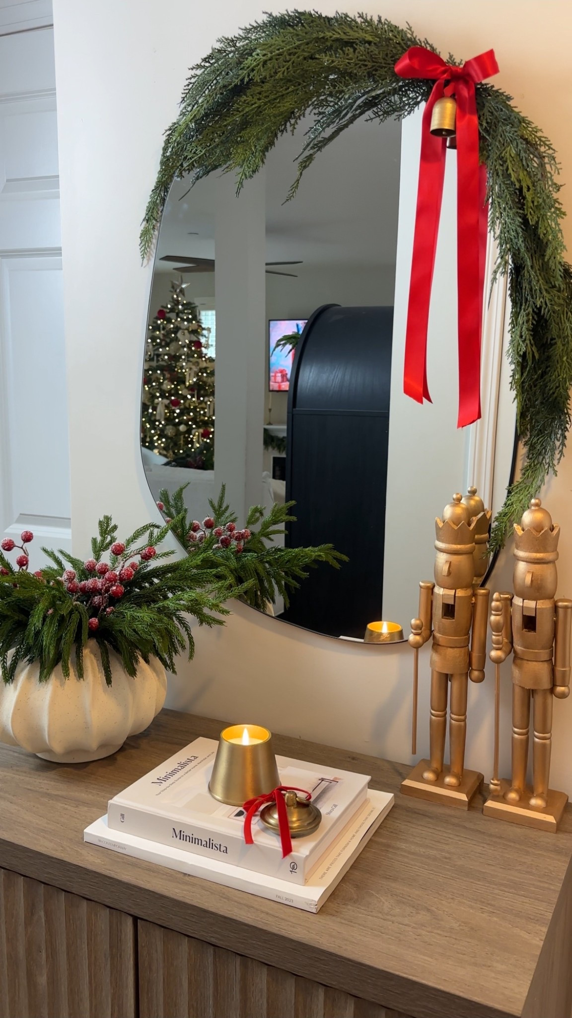 Christmas entryway 

#LTKSeasonal #LTKU #LTKHoliday