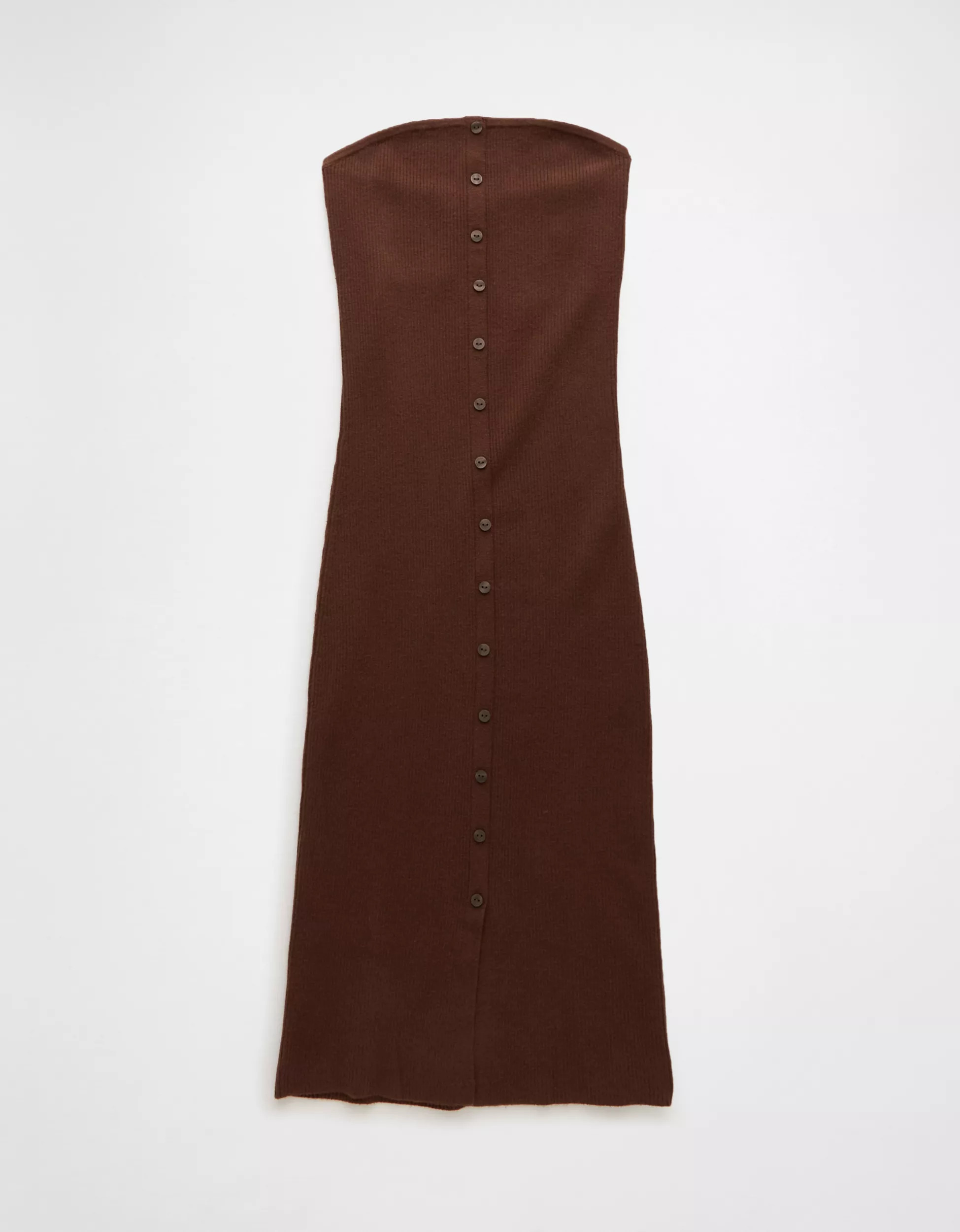 AE Sweater Tube Button-Up Midi Dress | American Eagle Outfitters (US & CA)