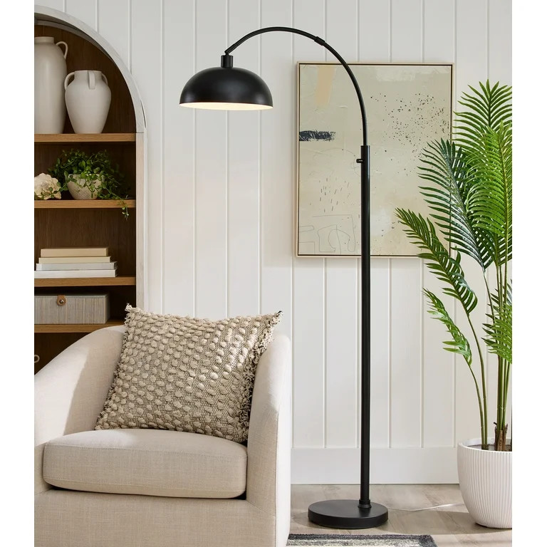 Better Homes & Gardens Black Finish Arch Dome Floor Lamp | Walmart (US)