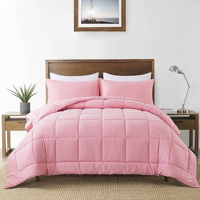 DOWNCOOL King Size Comforter Set -All Season Bedding Comforters Sets with 2 Pillow Cases -3 Piece... | Amazon (US)