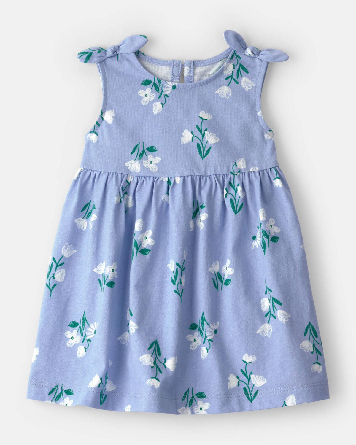 Baby Girl Sleeveless Floral Dress - Blue | Carter's | Carter's Inc