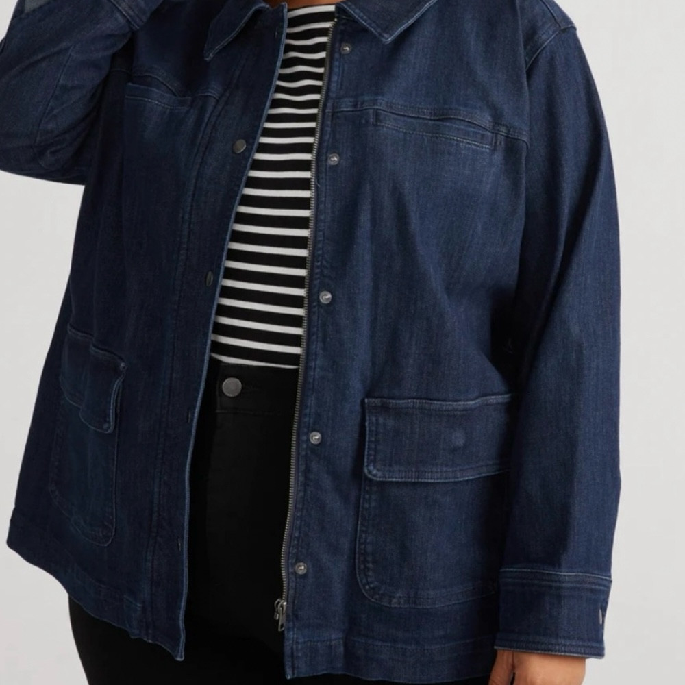 NWT Denim Utility Jacket Dark Indigo size 18

#LTKSaleAlert #LTKStyleTip #LTKPlusSize