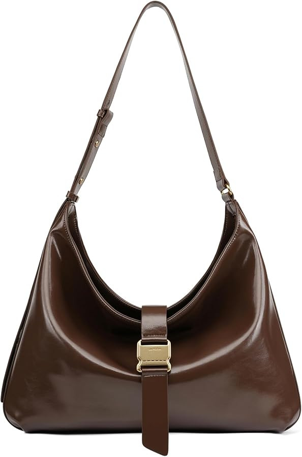 LA FESTIN Leather Hobo Crossbody Bags for Women Work Tote Purse Shoulder Bag with Adjustable Stra... | Amazon (US)