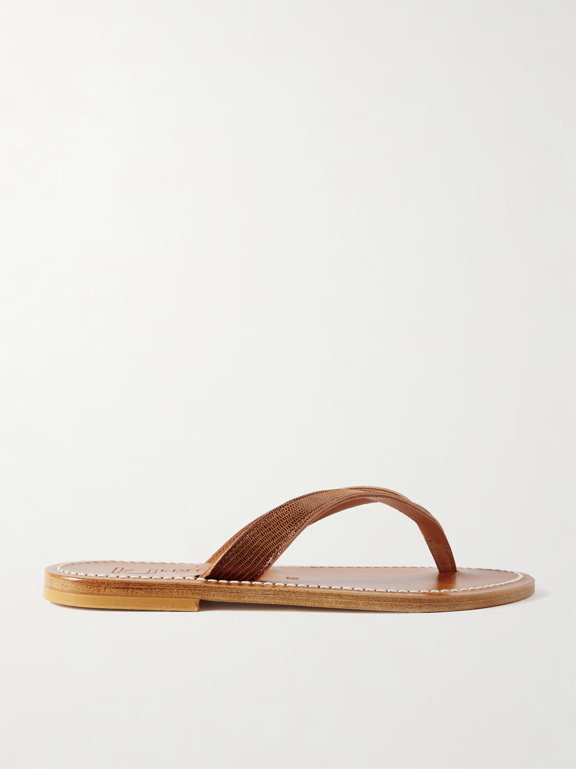 Torino lizard-effect leather sandals | NET-A-PORTER APAC