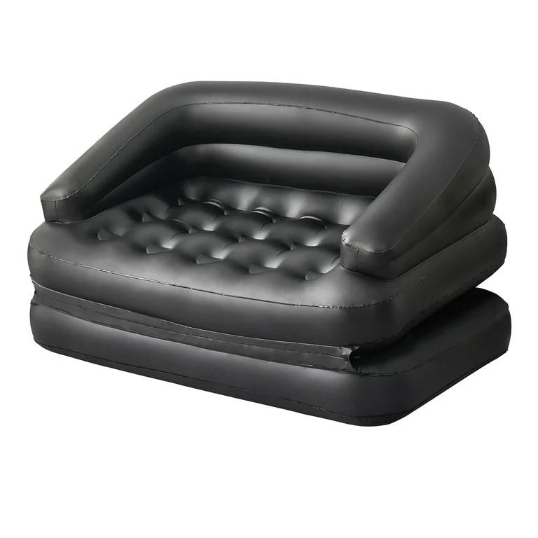 Honeydrill 78" x 54" x 24" Inflatable Sofa, 5-in-1 Air Couch, Black | Walmart (US)