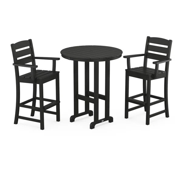 Lakeside 3-Piece Round Bar Arm Chair Set | Birch Lane