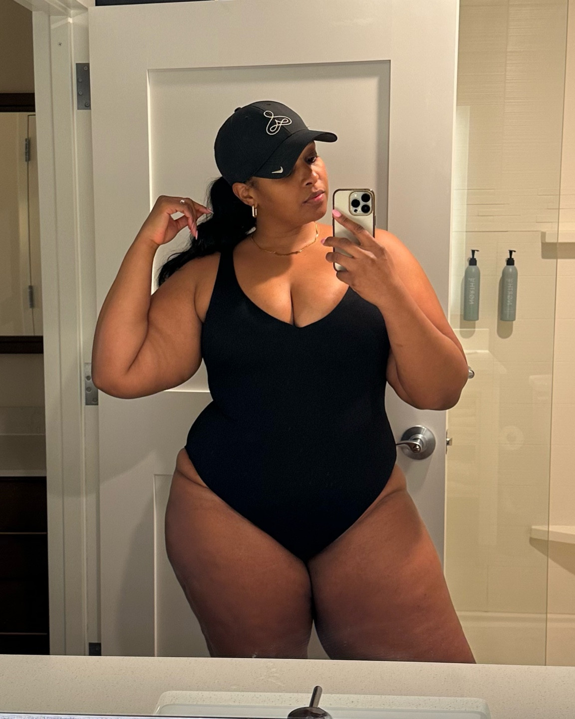 This shaping swimsuit has my heart❣️
I’m 4 months postpartum and I feel snatched! The fabric is textured with medium compression, so it fits like a glove. 

I’m a tall (5’10”), plus size girlie wearing size 1X ✨

#LTKStyleTip #LTKSwim #LTKPlusSize