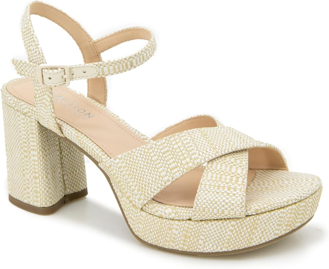 Kenneth Cole REACTION Women's Reeva Platform Heeled Sandal | Amazon (US)