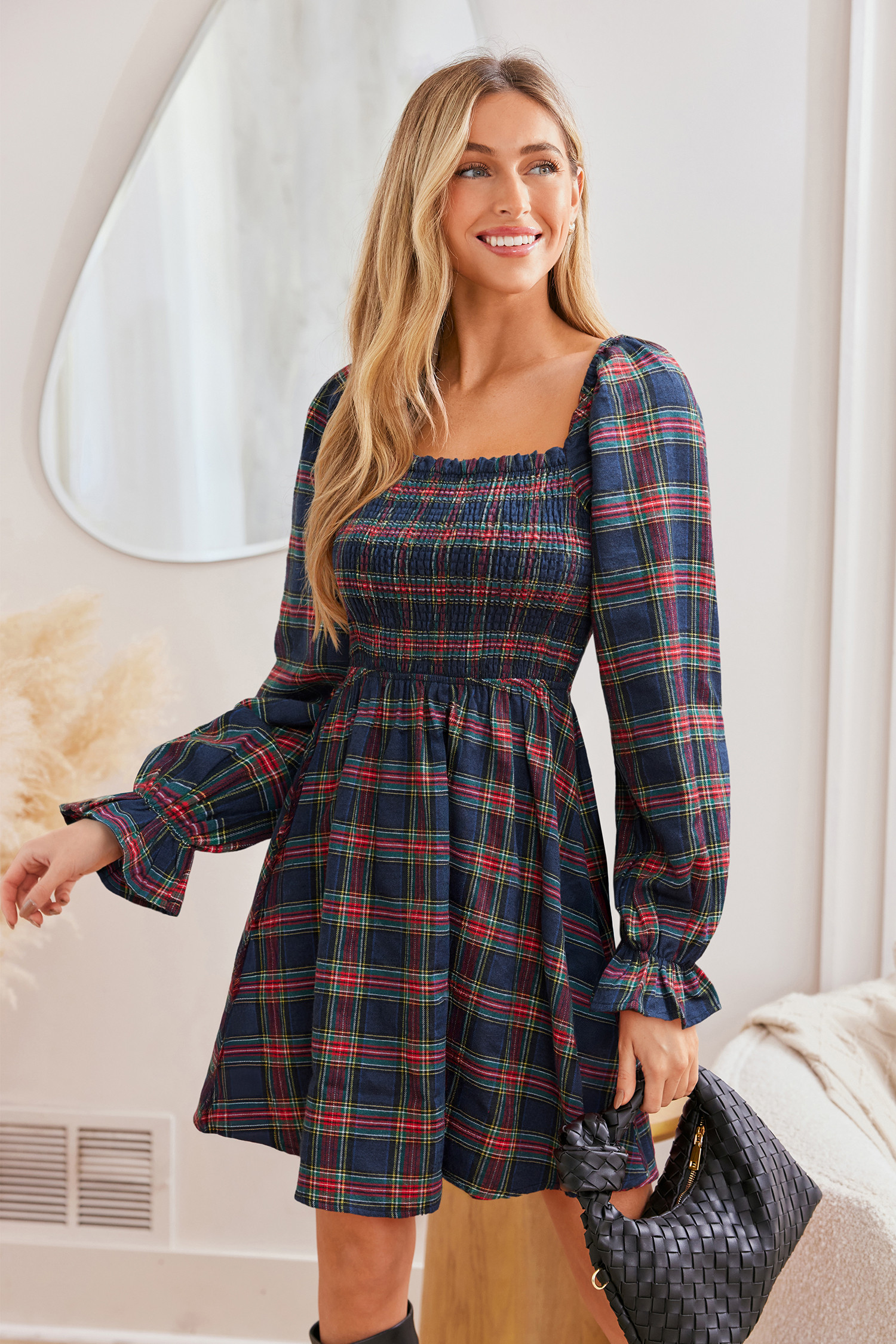 Heritage Hues Plaid Mini Dress | Cupshe US