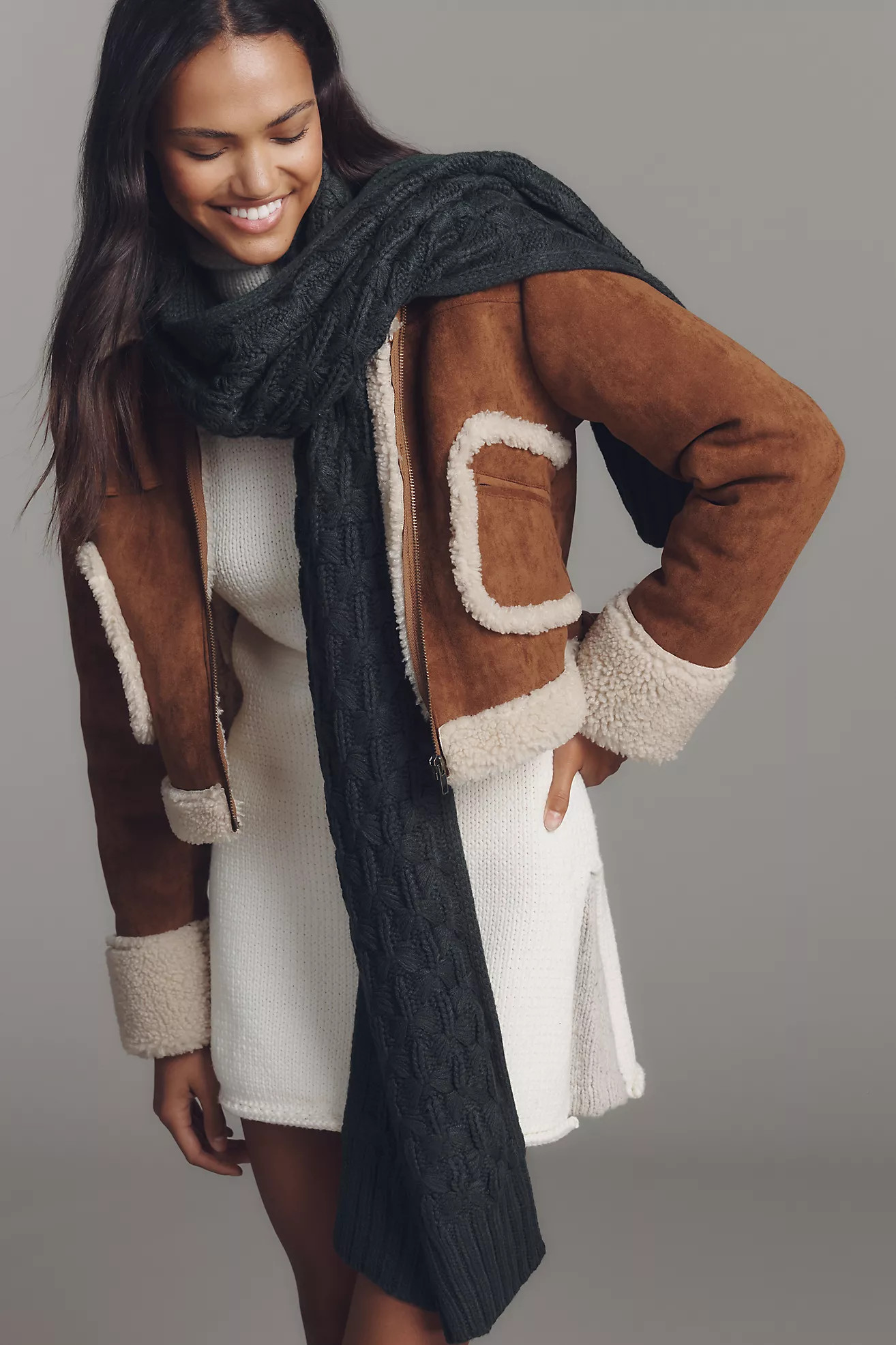 By Anthropologie Cable-Knit Scarf | Anthropologie (US)
