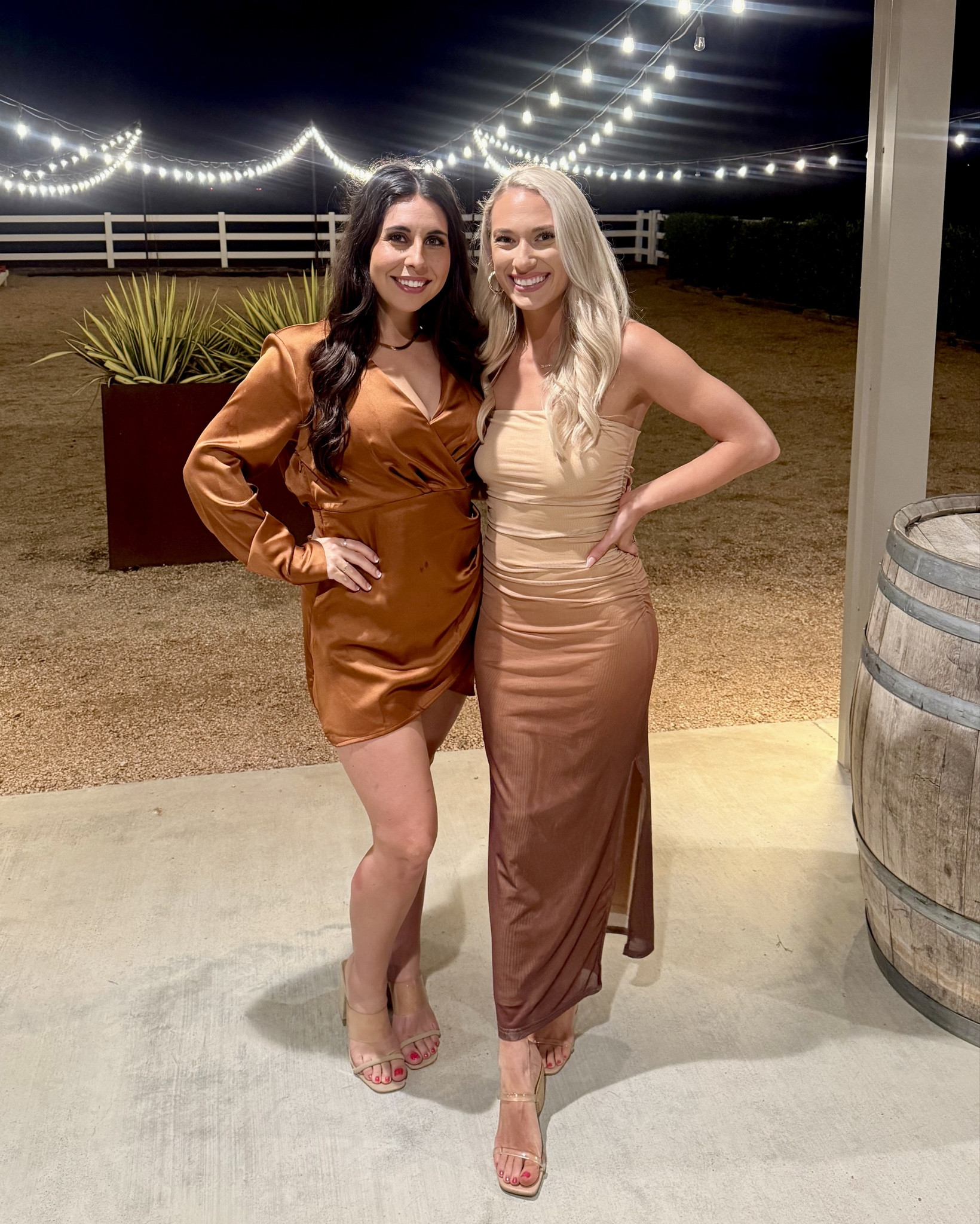 Maxi dress from Amazon 🤎 wearing size S. Wore as a rehearsal dinner guest. Great for a beach wedding or resort wear. Comes in other colors! 
Pretty fall dress 

#LTKWedding #LTKFindsUnder50 #LTKParties