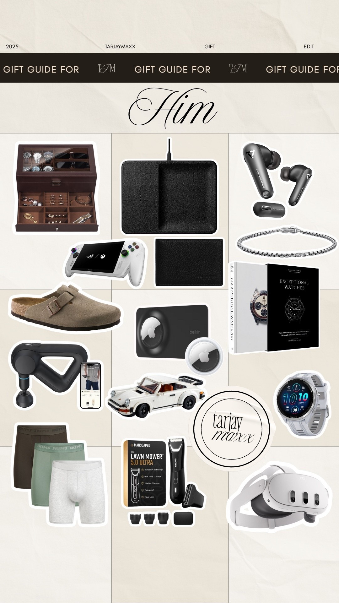 Gift guide for him 2025 gift guide season is here, and I’ve rounded up ideas for everyone on your list — from thoughtful white elephant gifts to easy picks for him, her, stocking stuffers, in laws, hard to shop for family members and friends etc. target finds, amazon finds, walmart home, affordable home, cb2 dupe, studio mcgee, crate and barrel dupe, pottery barn dupe, home roundup, target home decor, target home, amazon home, walmart finds, martha stewart aesthetic, mongolian cashmere oversized sweater, equestrian style, dinner party, cherry vibe, fall wedding, farm cottage, polka dots, mini desserts, grandmacore home

#LTKSeasonal #LTKGiftGuide #LTKHoliday