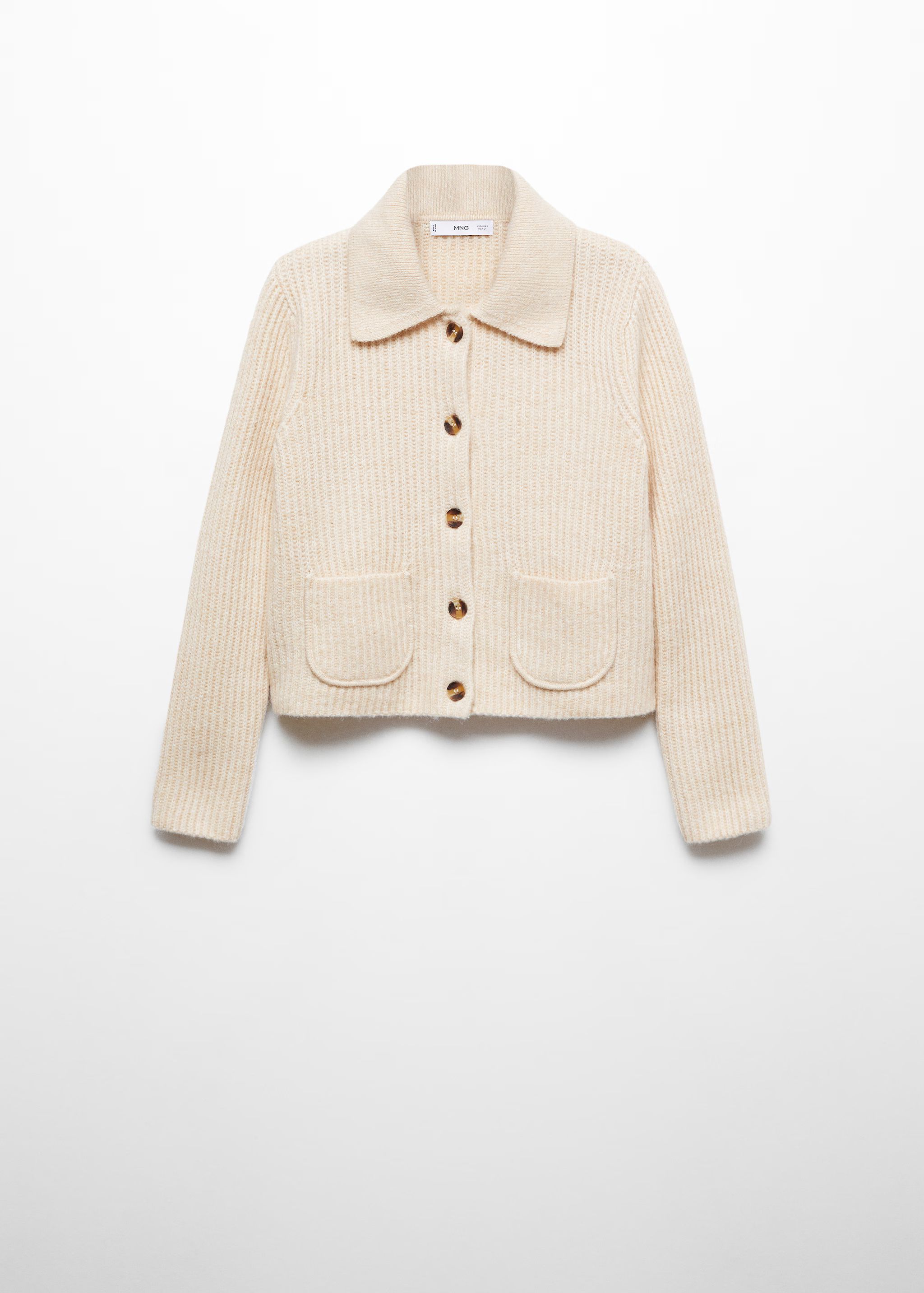 Pockets collar cardigan | MANGO (US)