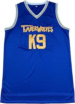 MNMN Air Basketball Jersey K9 Timberwolves Hip Hop Clothing for Men Stitched Name Number Blue Bas... | Amazon (US)