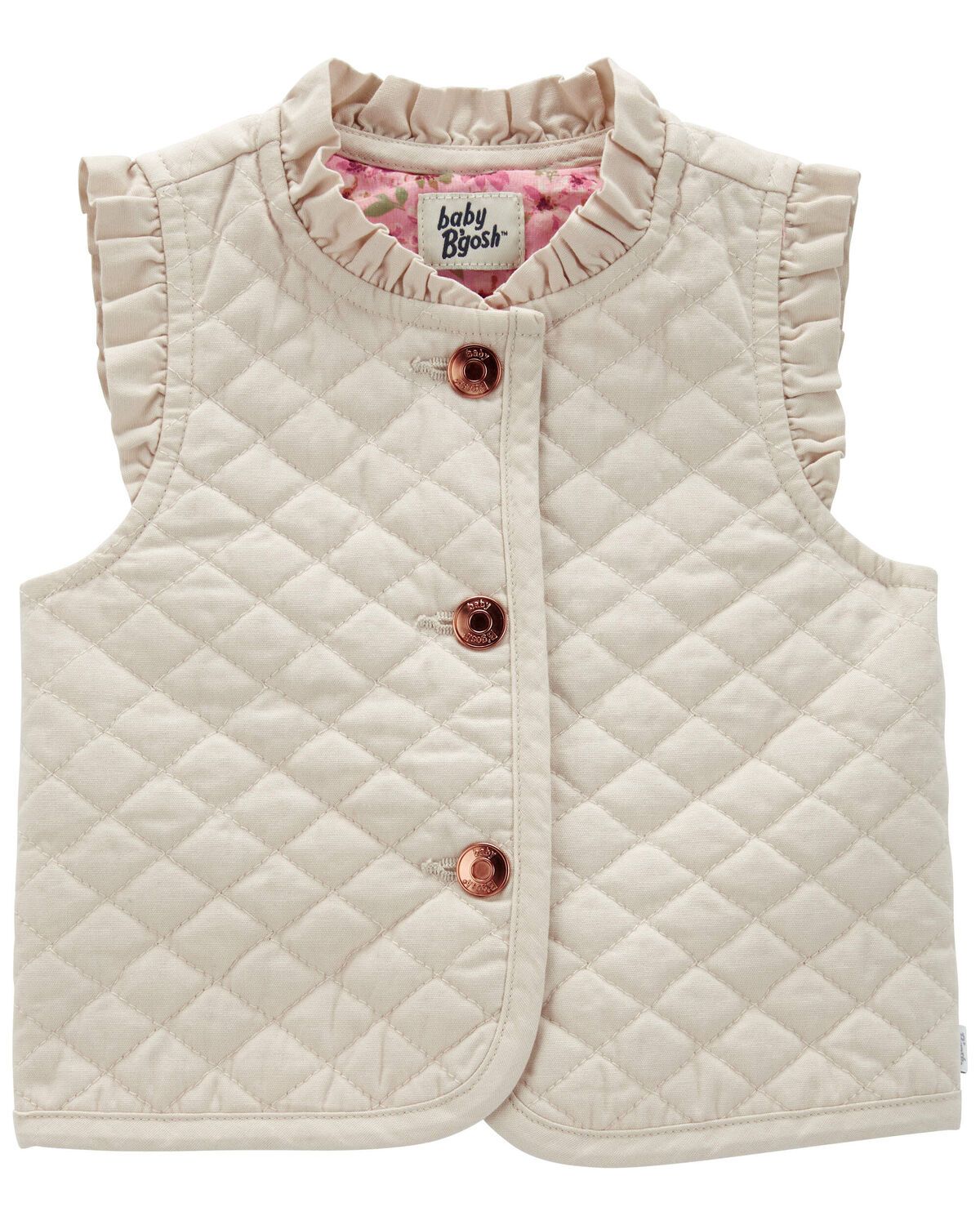 Baby Ruffle Quilted Vest - OshKosh | Carter's | Carter's Inc