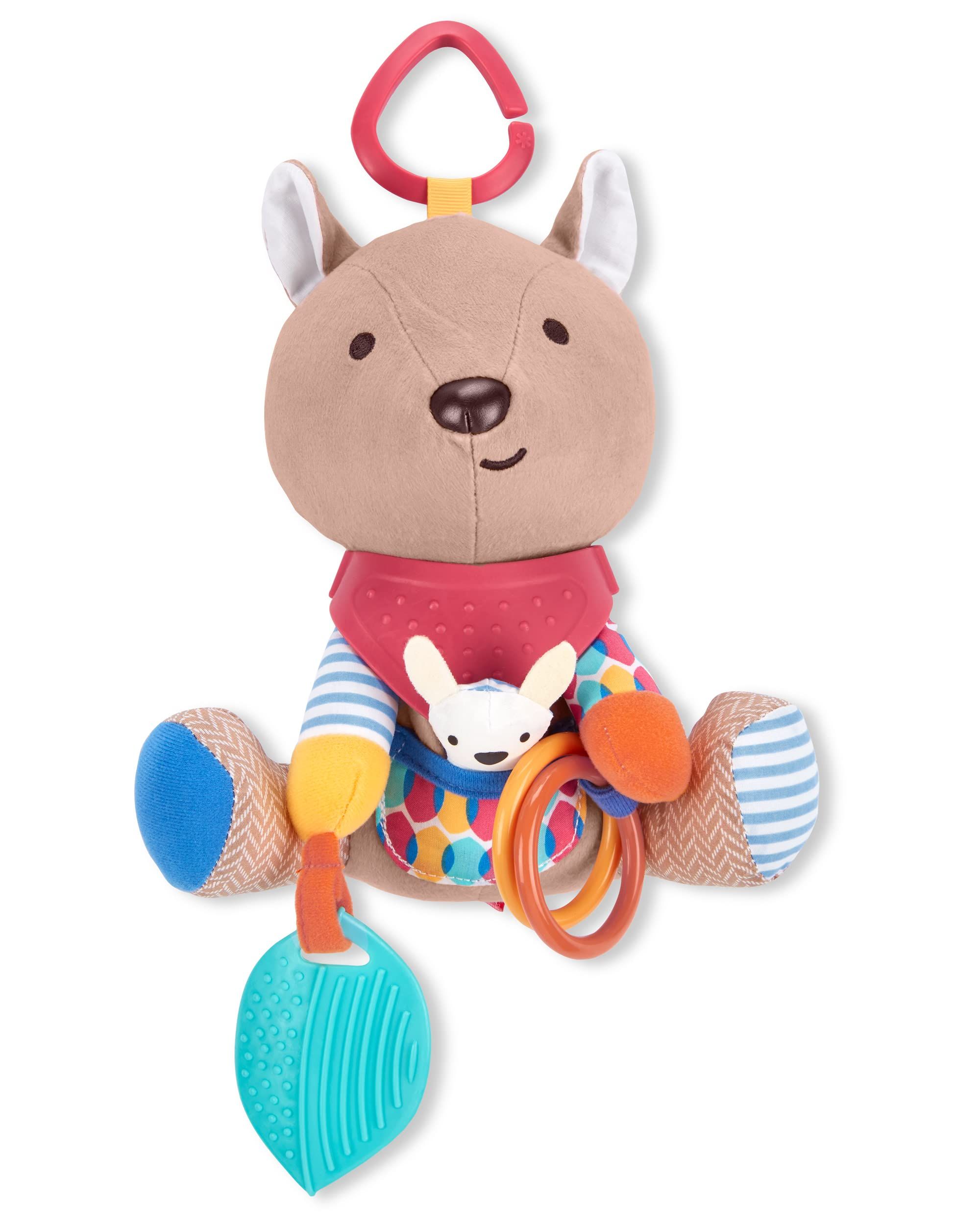 Skip Hop Bandana Buddies Baby Activity and Teething Toy with Multi-Sensory Rattle and Textures, Kangaroo | Amazon (US)