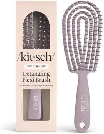 Kitsch Hair Brush Detangler – Flexi Flow Hair Brush for Women, Men & Kids | Detangling Brushes ... | Amazon (US)