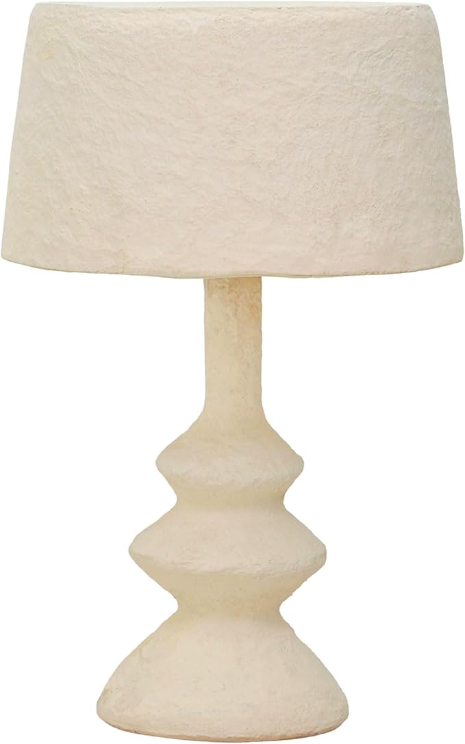 TOV Furniture Cream Cotton Mache Table Lamp | Amazon (US)