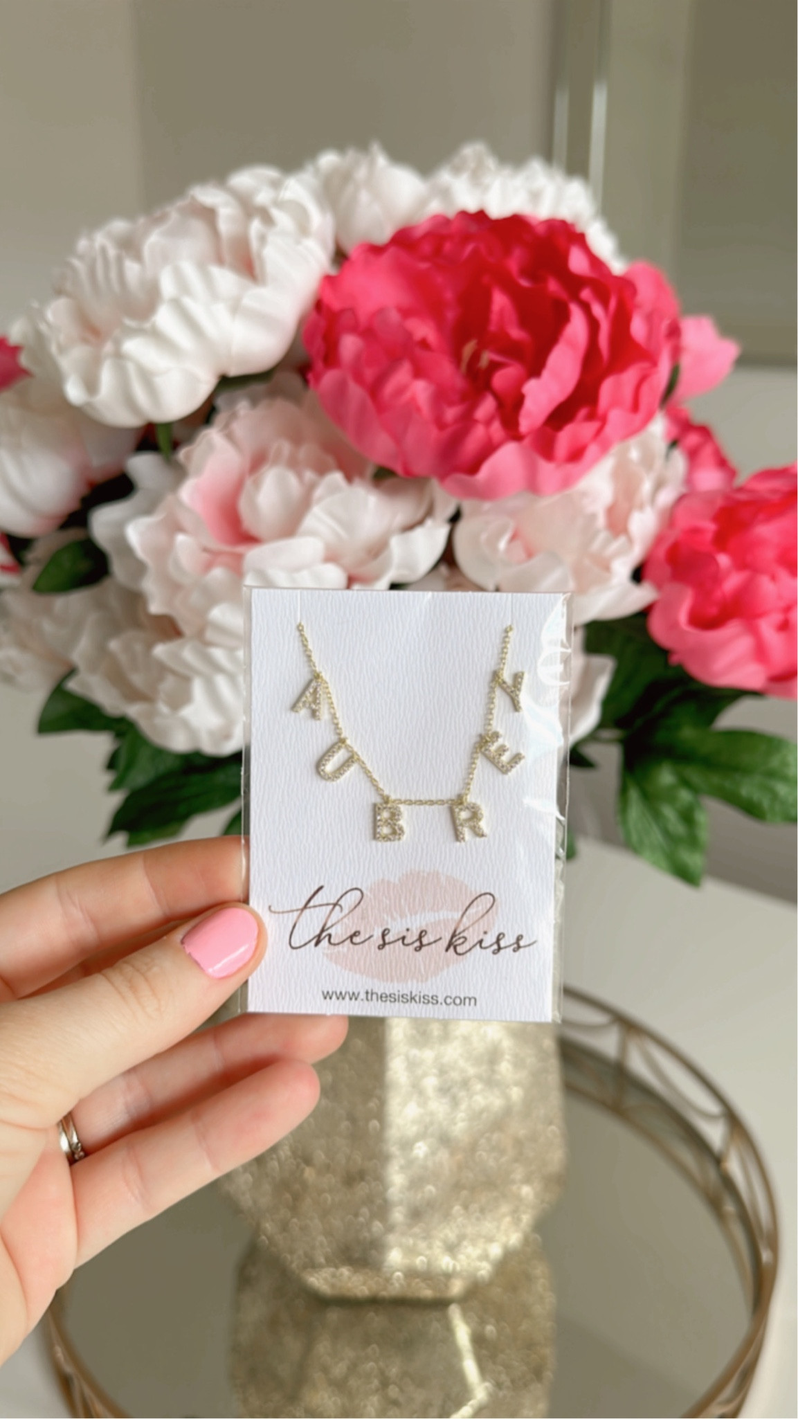 My husband surprised me with the sweetest push present ever… our daughters name on a personalized necklace 🫶🏼✨ I could not love it more! This is such a great Mother’s Day gift, push present, anniversary gift, birthday gift, etc! 

#LTKstyletip #LTKunder100 #LTKGiftGuide