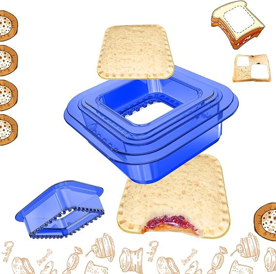 Tribe Glare Decruster Bread Sandwich Maker mold-Uncrustables Sandwich Cutter for Kids - Sandwich ... | Amazon (US)