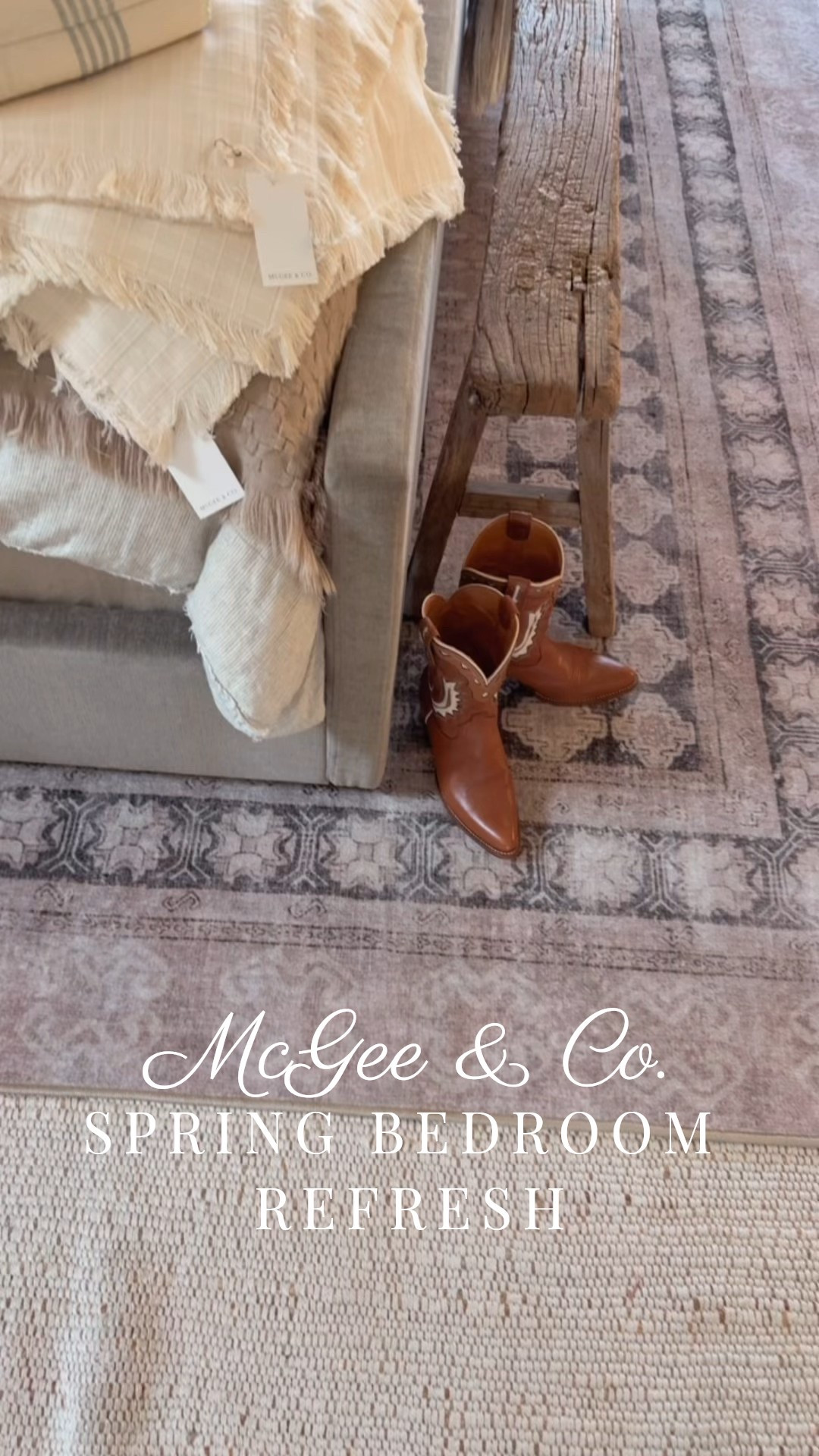 My Spring Bedroom refresh with McGee & Co. - striped linen duvet cover, floral print sage quilt, side sage pillow covers, textured cream euro pillow covers and so much more 🤍🌷 Bring on the Spring!

#LTKHome #LTKSeasonal