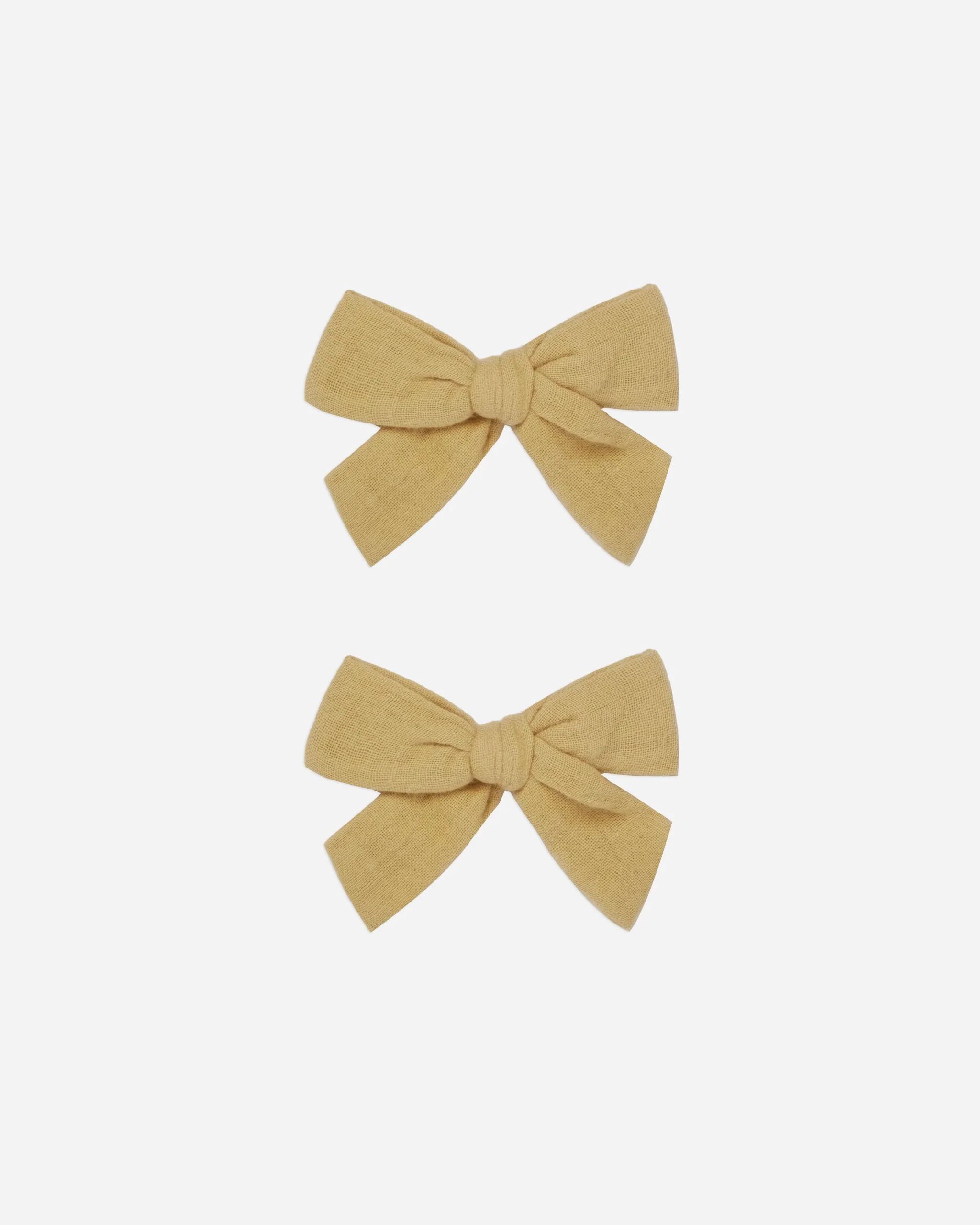 bow w. clip || lemon | Rylee + Cru