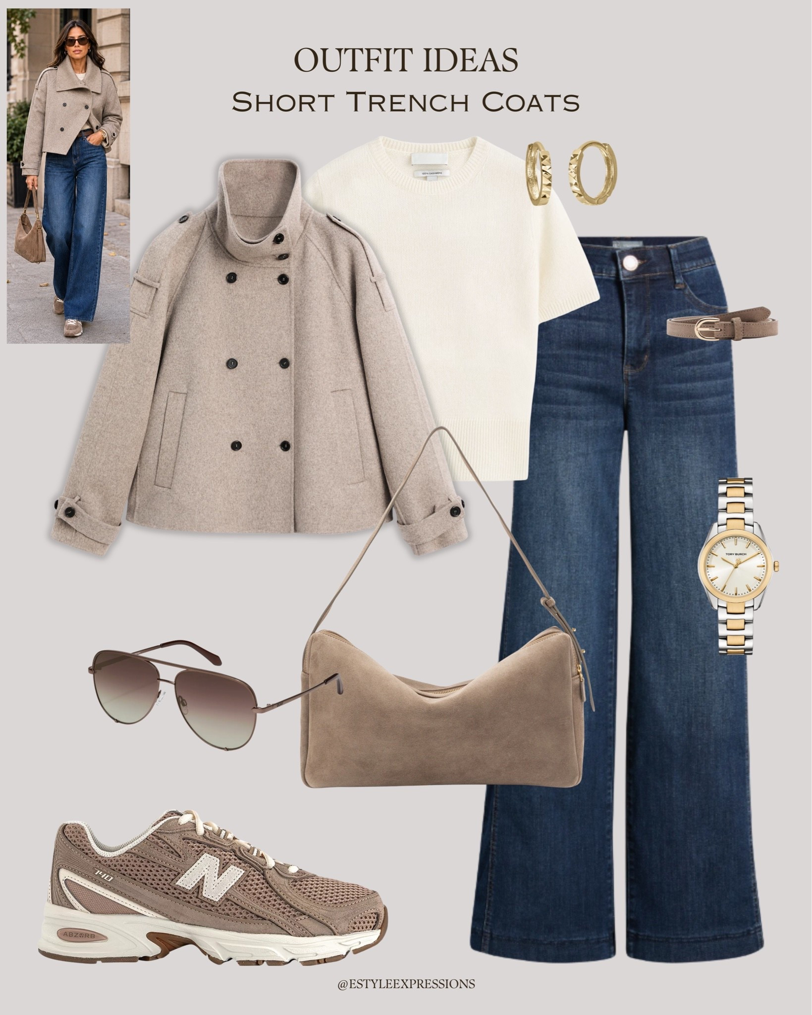 Simple & Chic Outfits with Short Trench Coats!🤎🍂

#LTKautumn #LTKttansitional

#LTKjeans