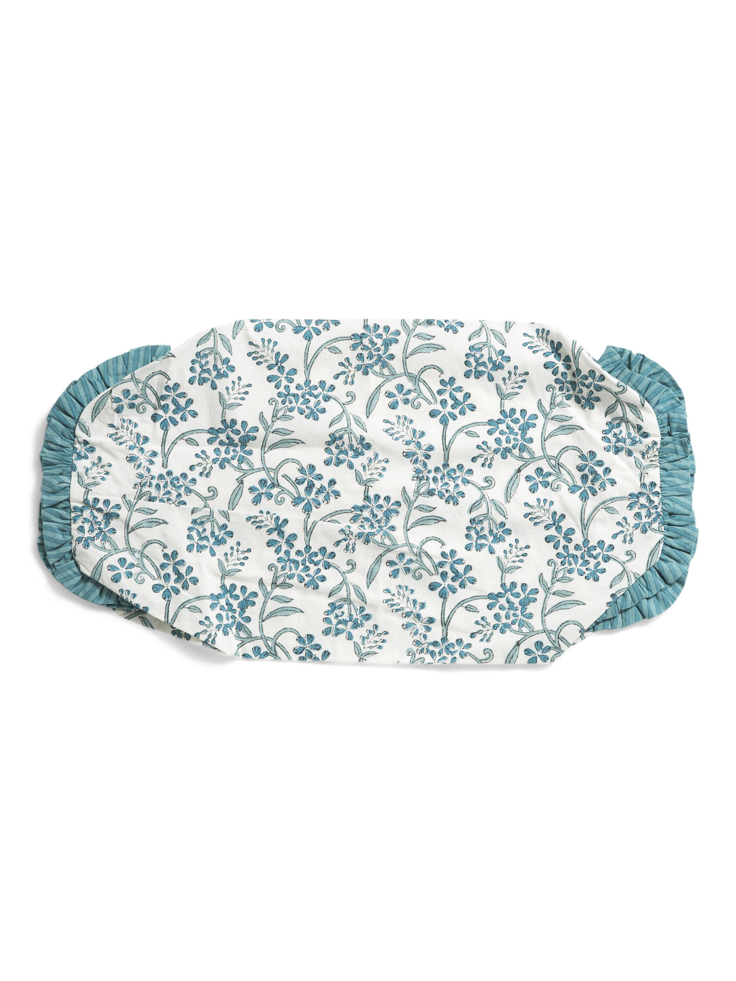 Floral Print Cotton Bolster Pillow Case | TJ Maxx