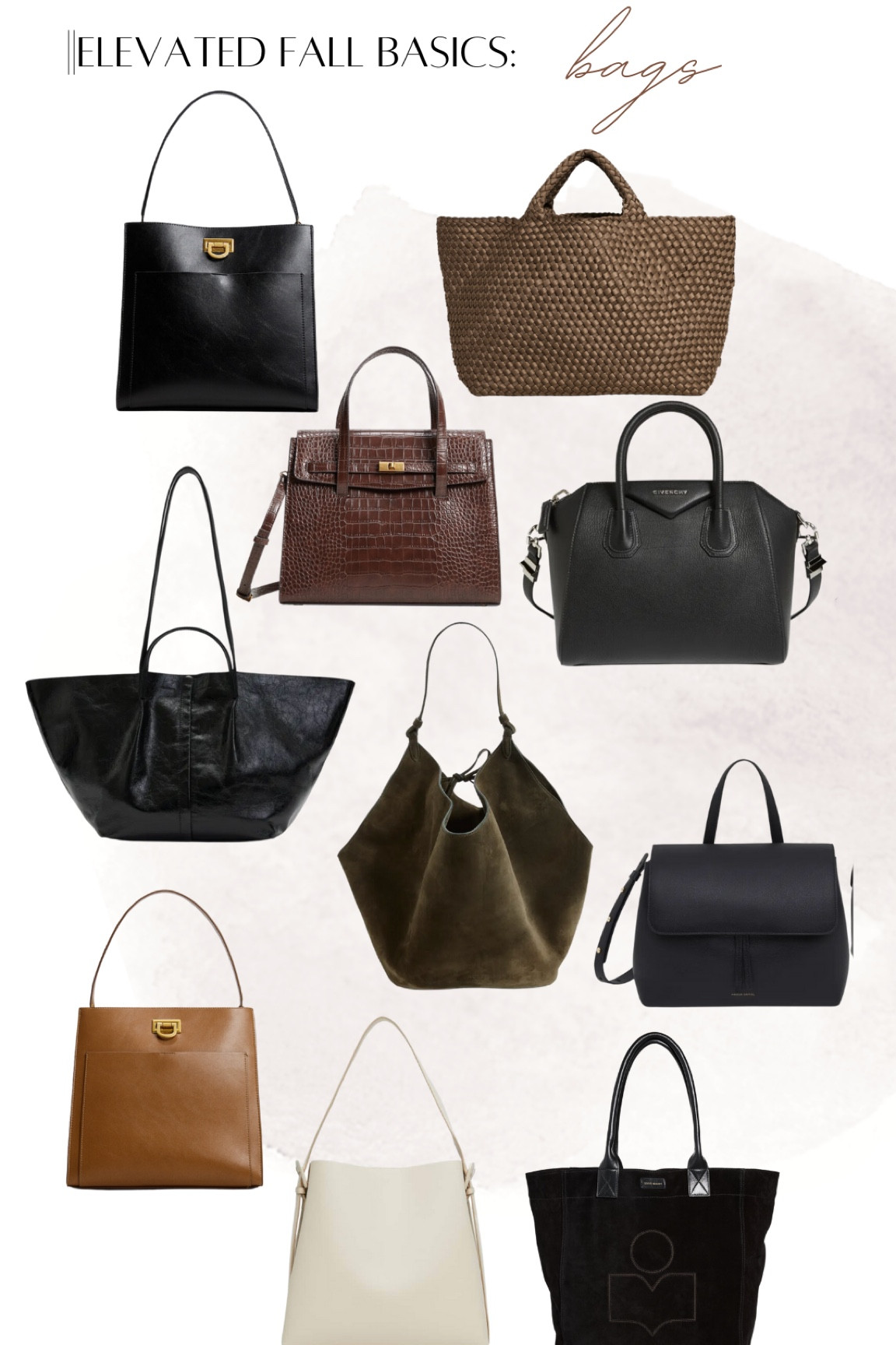 Fall bags.

Totes. Mango. Isabel Marant. naghedi tote. Nordstrom.

#LTKtravel #LTKitbag #LTKeurope