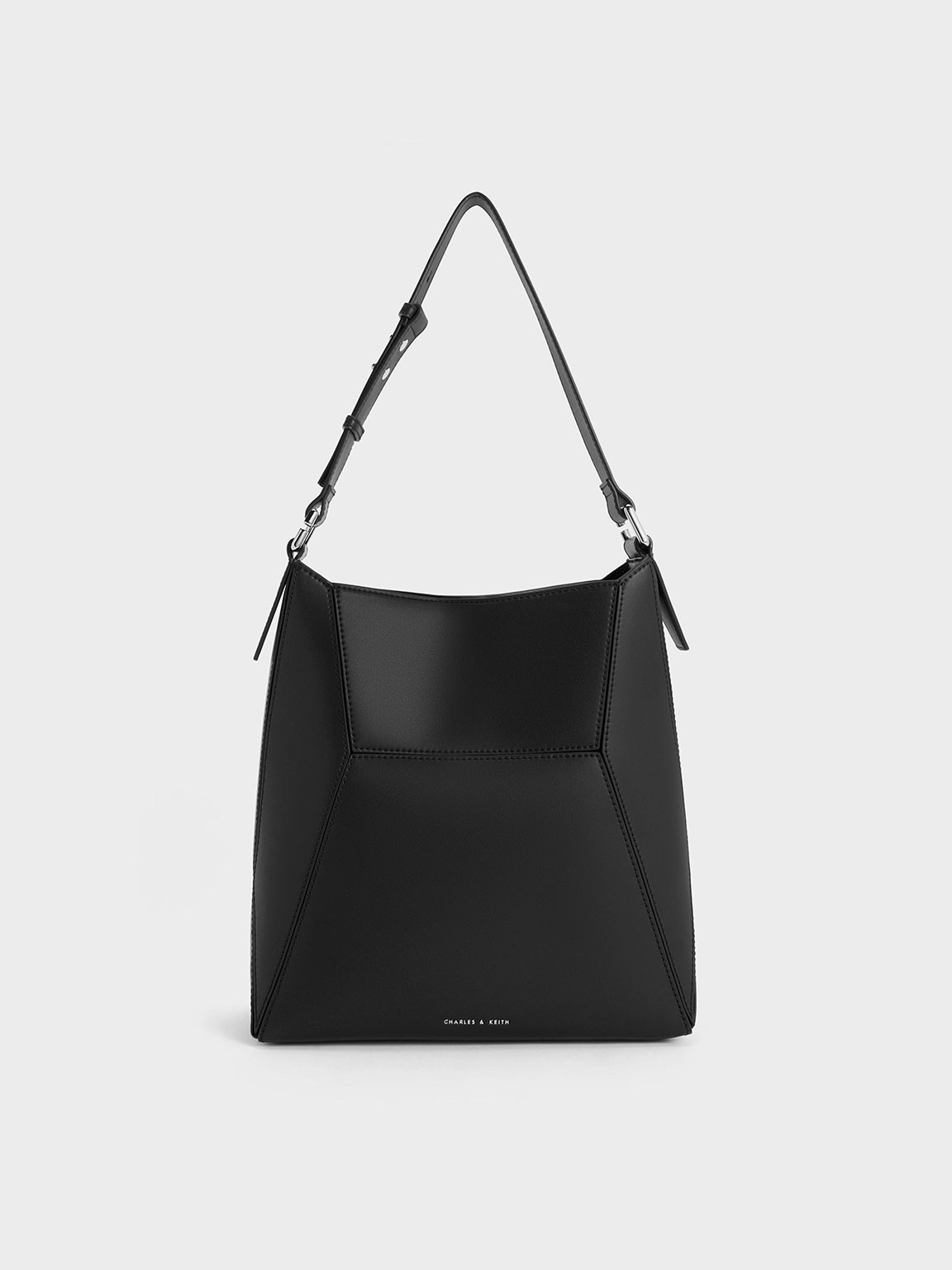 Nasrin Geometric Tote Bag
    
         - Noir | Charles & Keith US