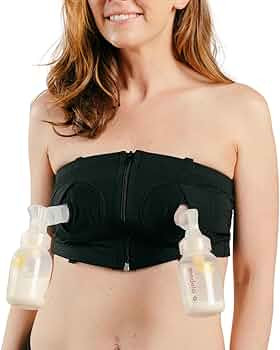Simple Wishes Hands-Free Pumping Bra - Comfortable, Adjustable, Customizable - Converts Nursing B... | Amazon (US)