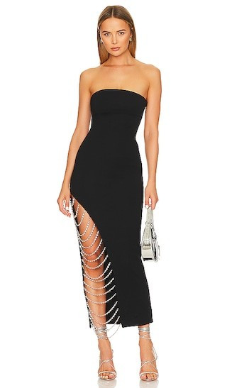 NBD Dana Midi Dress in Black. - size S | Revolve Clothing (Global)